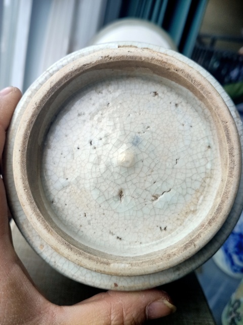 古玩陶瓷清，乾隆青花罐拍賣，當前價格650元