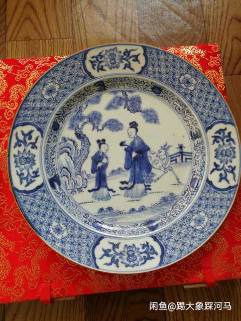 古玩陶瓷青花盤拍賣，當前價格8800元