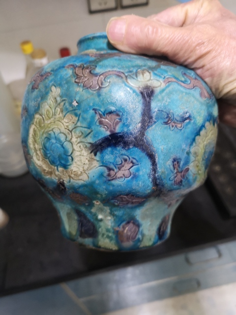 古玩陶瓷刻花罐拍賣，當前價格15500元