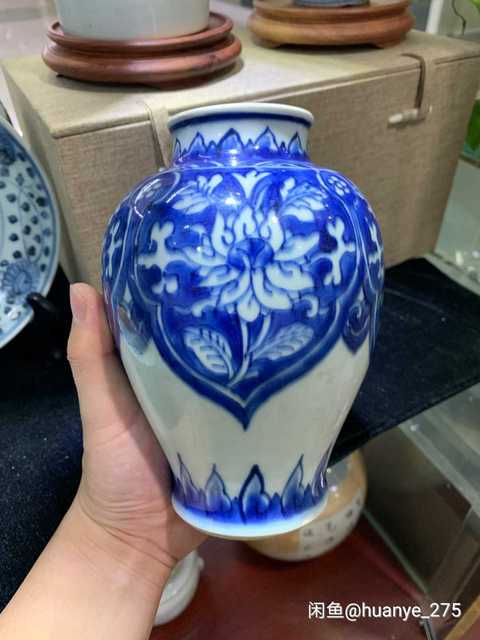 古玩陶瓷青花瓶拍賣，當前價格13800元