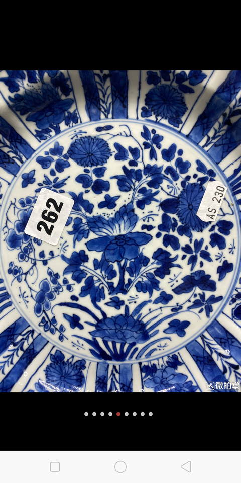 古玩陶瓷青花盤拍賣，當前價格10200元