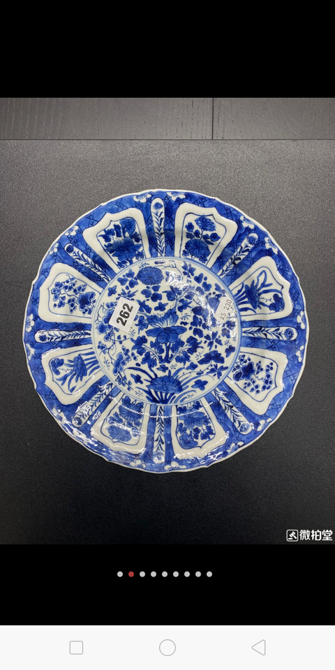 古玩陶瓷青花盤拍賣，當前價格10200元