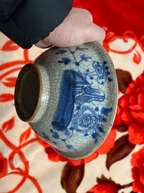 古玩陶瓷哥釉青花碗拍賣，當前價格15800元