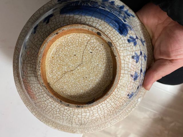 古玩陶瓷哥釉青花碗拍賣，當前價格15800元