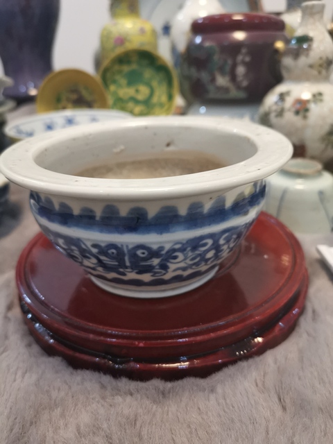 古玩陶瓷青花夔龍紋香爐拍賣，當前價格8900元