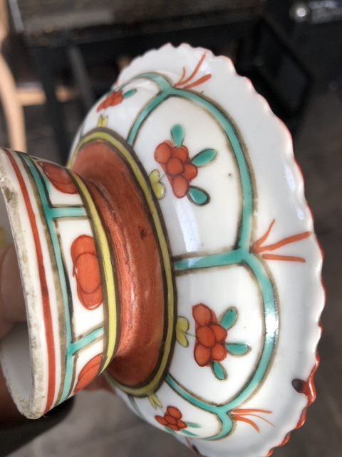 古玩陶瓷粉彩高足盤拍賣，當前價格8900元