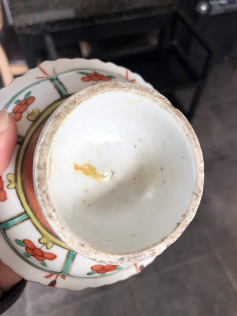 古玩陶瓷粉彩高足盤拍賣，當前價格8900元