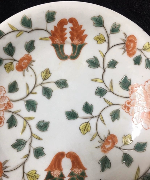 古玩陶瓷五彩花卉紋杯拍賣，當前價格5000元