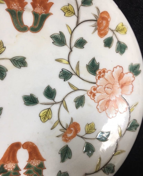 古玩陶瓷五彩花卉紋杯拍賣，當前價格5000元