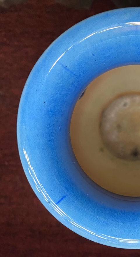 古玩陶瓷孔雀藍釉大瓶拍賣，當前價格22800元