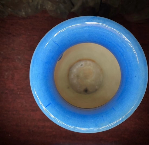 古玩陶瓷孔雀藍釉大瓶拍賣，當前價格22800元
