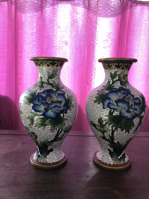 古玩陶瓷景泰藍瓶拍賣，當前價格11800元