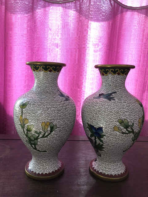 古玩陶瓷景泰藍瓶拍賣，當前價格11800元