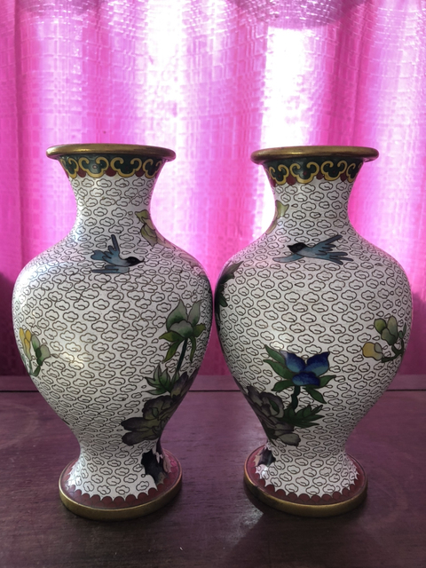 古玩陶瓷景泰藍瓶拍賣，當前價格11800元