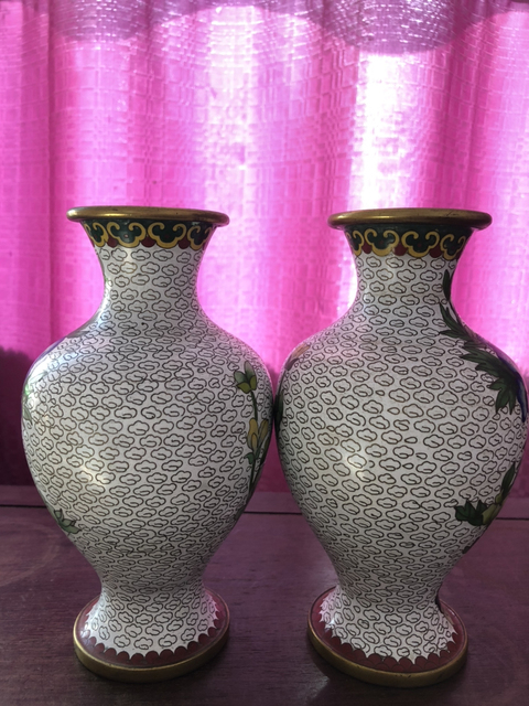 古玩陶瓷景泰藍瓶拍賣，當前價格11800元