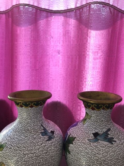 古玩陶瓷景泰藍瓶拍賣，當前價格11800元