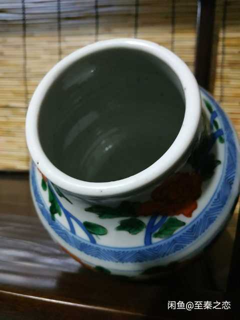 古玩陶瓷青花紅綠彩罐拍賣，當前價格13200元