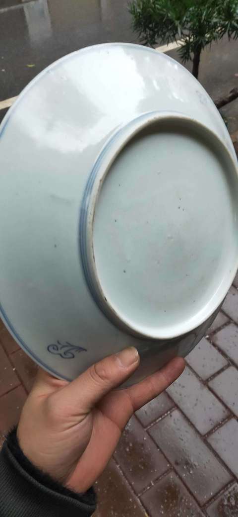 古玩陶瓷青花盤拍賣，當前價格11800元