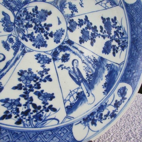 古玩陶瓷青花大盤拍賣，當前價格12900元