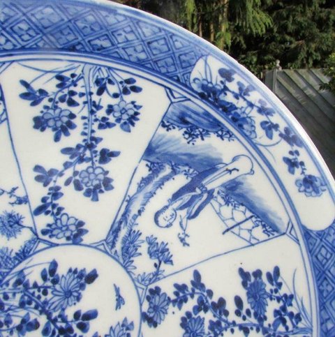 古玩陶瓷青花大盤拍賣，當前價格12900元