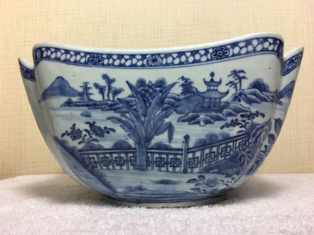 古玩陶瓷青花倭角碗拍賣，當前價格13500元