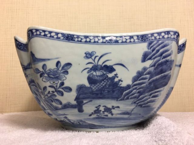 古玩陶瓷青花倭角碗拍賣，當前價格13500元