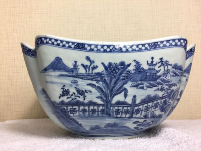 古玩陶瓷青花倭角碗拍賣，當前價格13500元