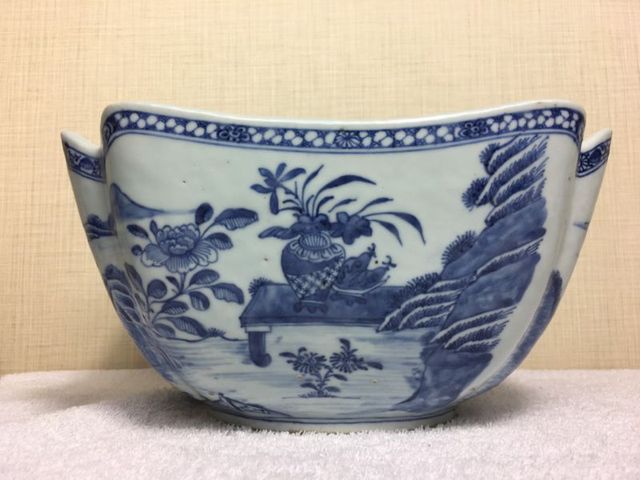 古玩陶瓷青花倭角碗拍賣，當前價格13500元