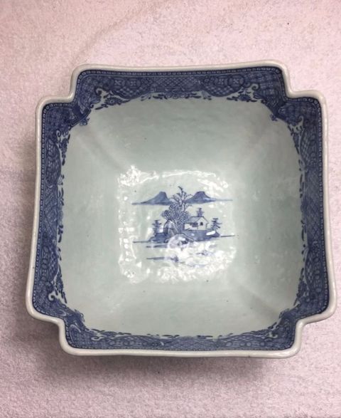 古玩陶瓷青花倭角碗拍賣，當前價格13500元