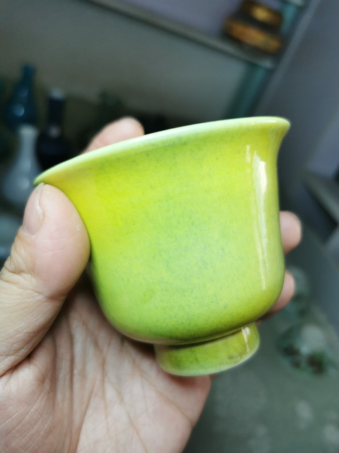 古玩陶瓷吹釉杯拍賣，當前價格12500元