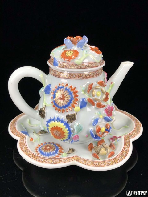 古玩陶瓷粉彩盤拍賣，當(dāng)前價(jià)格4000元