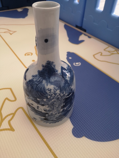 古玩陶瓷青花花澆拍賣，當前價格9000元