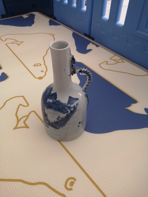 古玩陶瓷青花花澆拍賣，當前價格9000元