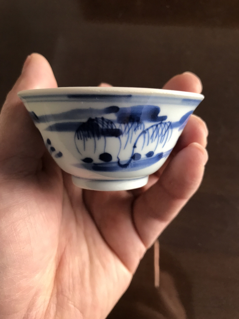 古玩陶瓷青花杯拍賣，當(dāng)前價格8000元