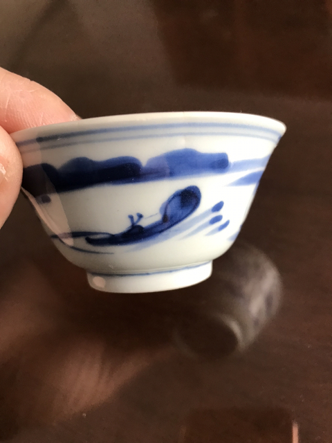 古玩陶瓷青花杯拍賣，當(dāng)前價格8000元