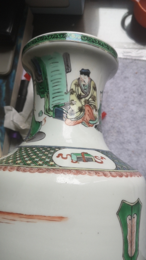 古玩陶瓷粉彩人物塑像拍賣，當前價格9000元