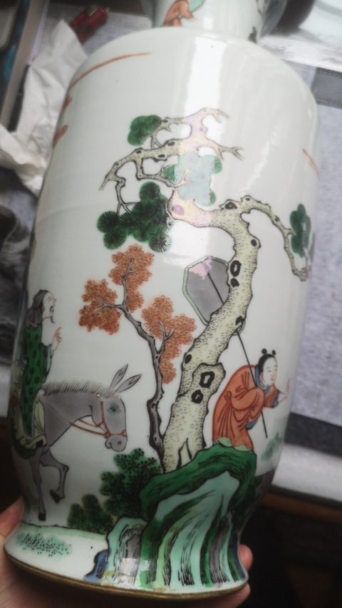 古玩陶瓷粉彩人物塑像拍賣，當前價格9000元