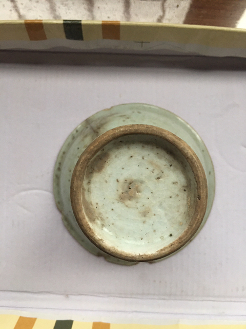 古玩陶瓷青花魚藻紋高足杯拍賣，當前價格9000元