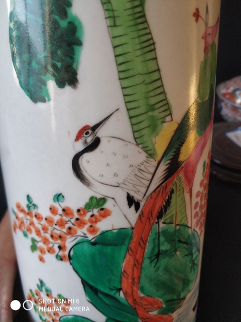 古玩陶瓷粉彩五倫圖帽筒拍賣，當前價格10000元