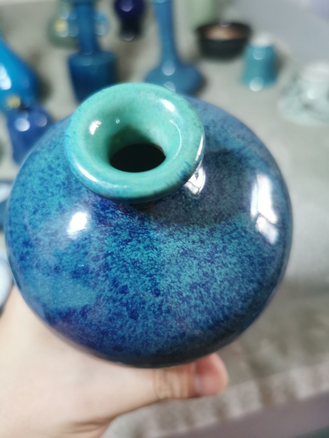 古玩陶瓷爐鈞釉梅瓶拍賣，當前價格8500元