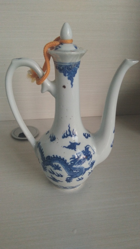 古玩陶瓷龍紋執壺拍賣，當前價格14800元