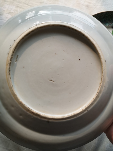 古玩陶瓷廣彩人物故事紋大盤拍賣，當前價格7000元