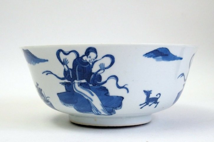 古玩陶瓷青花大碗拍賣，當(dāng)前價(jià)格19000元