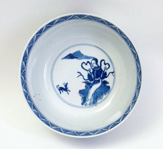 古玩陶瓷青花大碗拍賣，當(dāng)前價(jià)格19000元