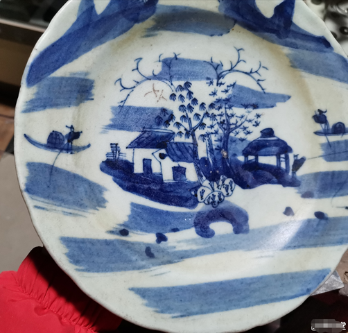 古玩陶瓷青花盤拍賣，當前價格18000元