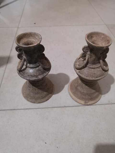 古玩陶瓷醬釉燈臺拍賣，當前價格8000元