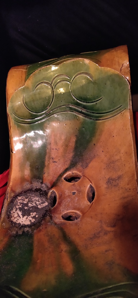 古玩陶瓷三彩瓷枕拍賣，當前價格11800元