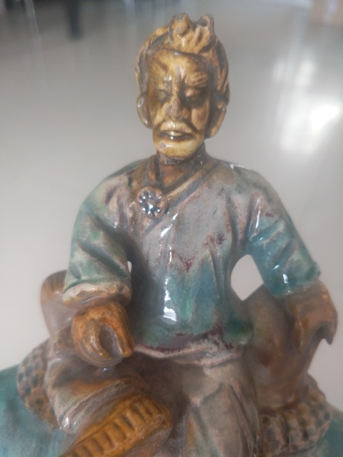 古玩陶瓷駱駝人物紋瓷塑像拍賣，當前價格12500元