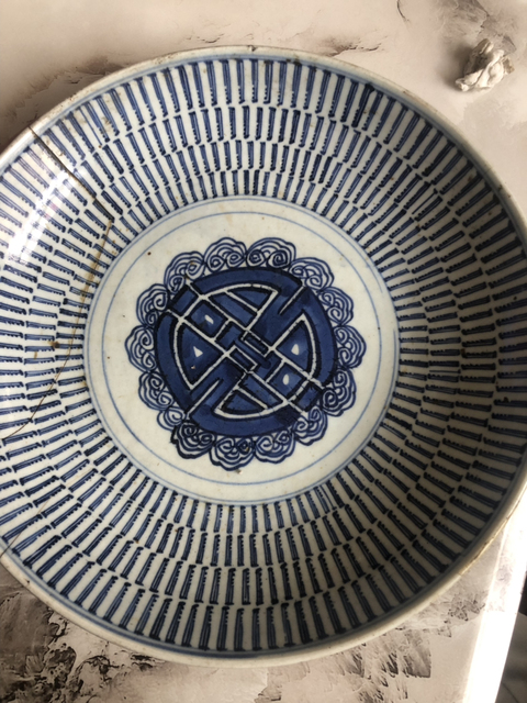 古玩陶瓷青花盤拍賣，當前價格10800元