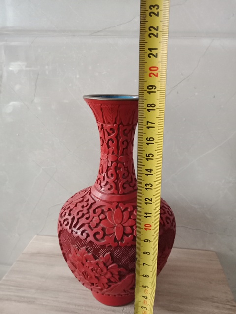 古玩雜項創匯期剔紅賞瓶拍賣，當前價格1580元